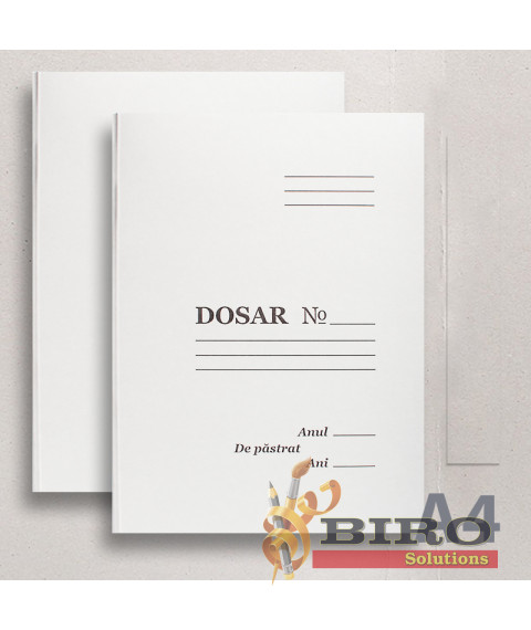 Dosar din carton FĂRĂ şină A4, 250-260 gr